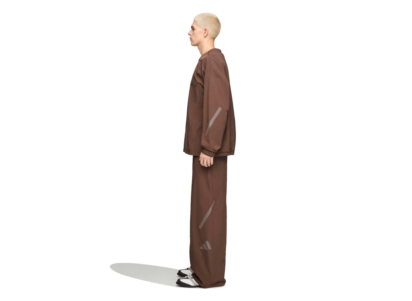 Adidas x Entire Studios Z.N.E. Track Top in Dust Cargo — view 2