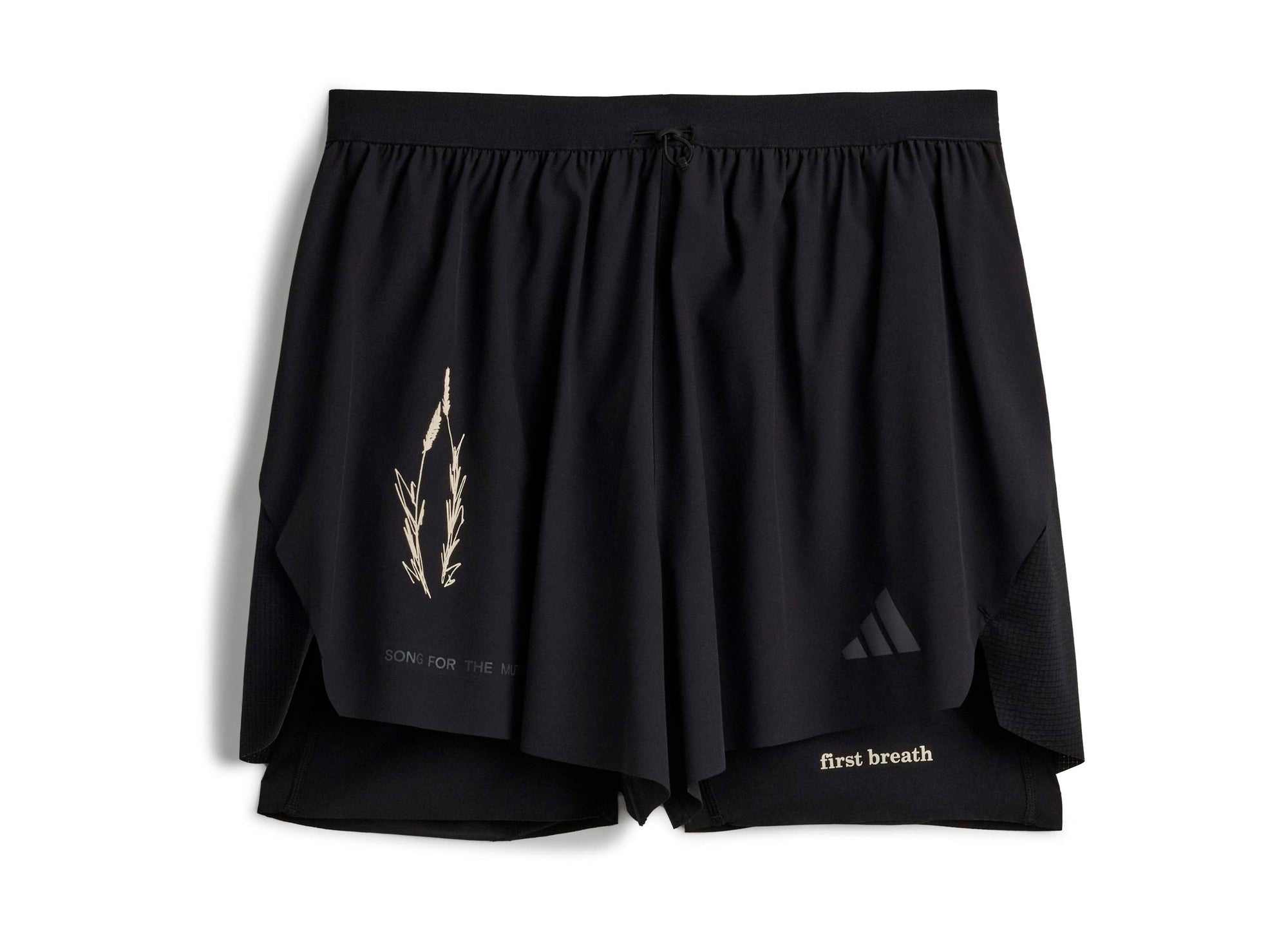 うた② Adidas x Song For The Mute Running 2-in-1 Shorts in Black