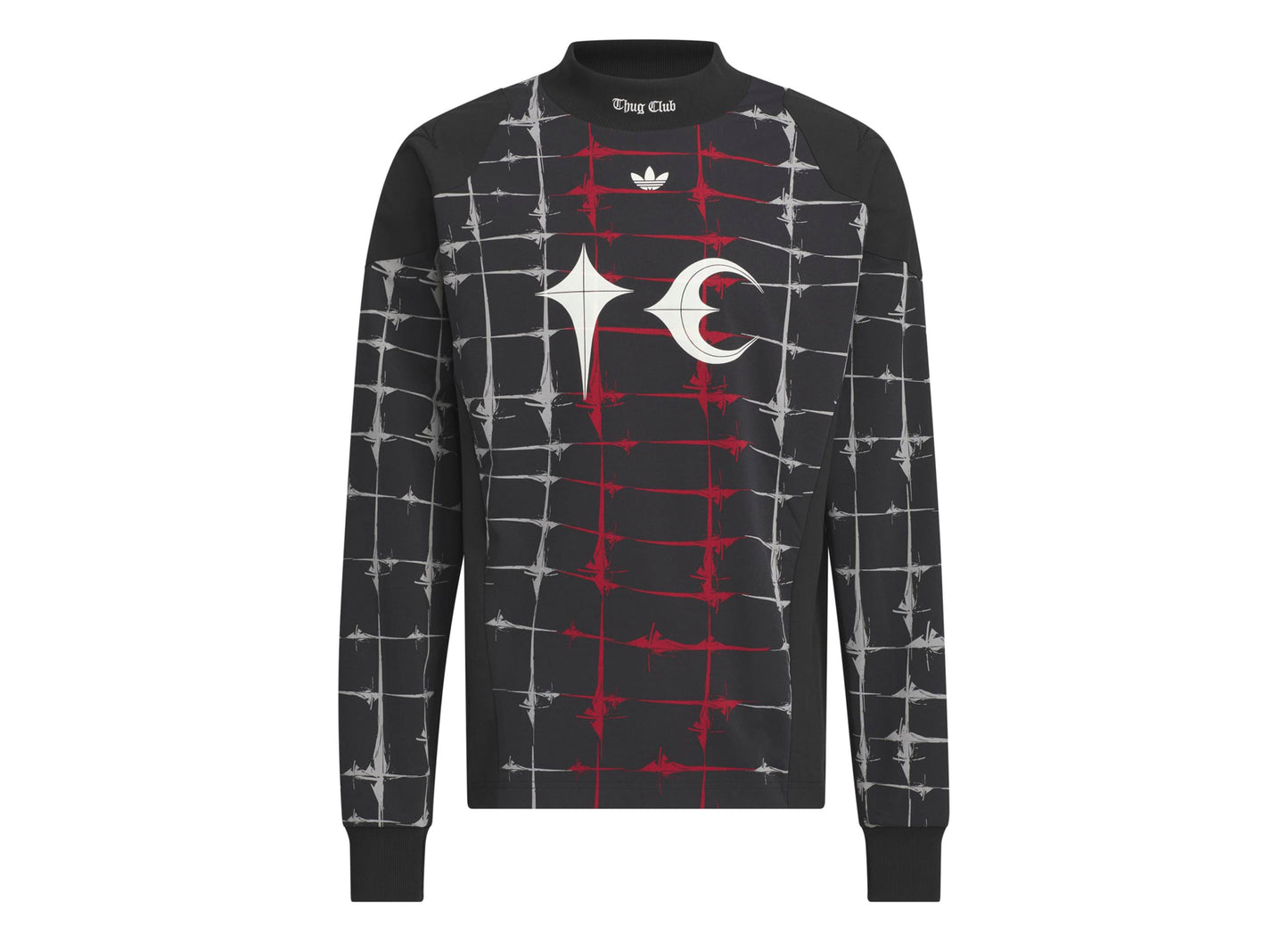Adidas x Thug Club Goalie Long Sleeve T-Shirt in Black — view 3