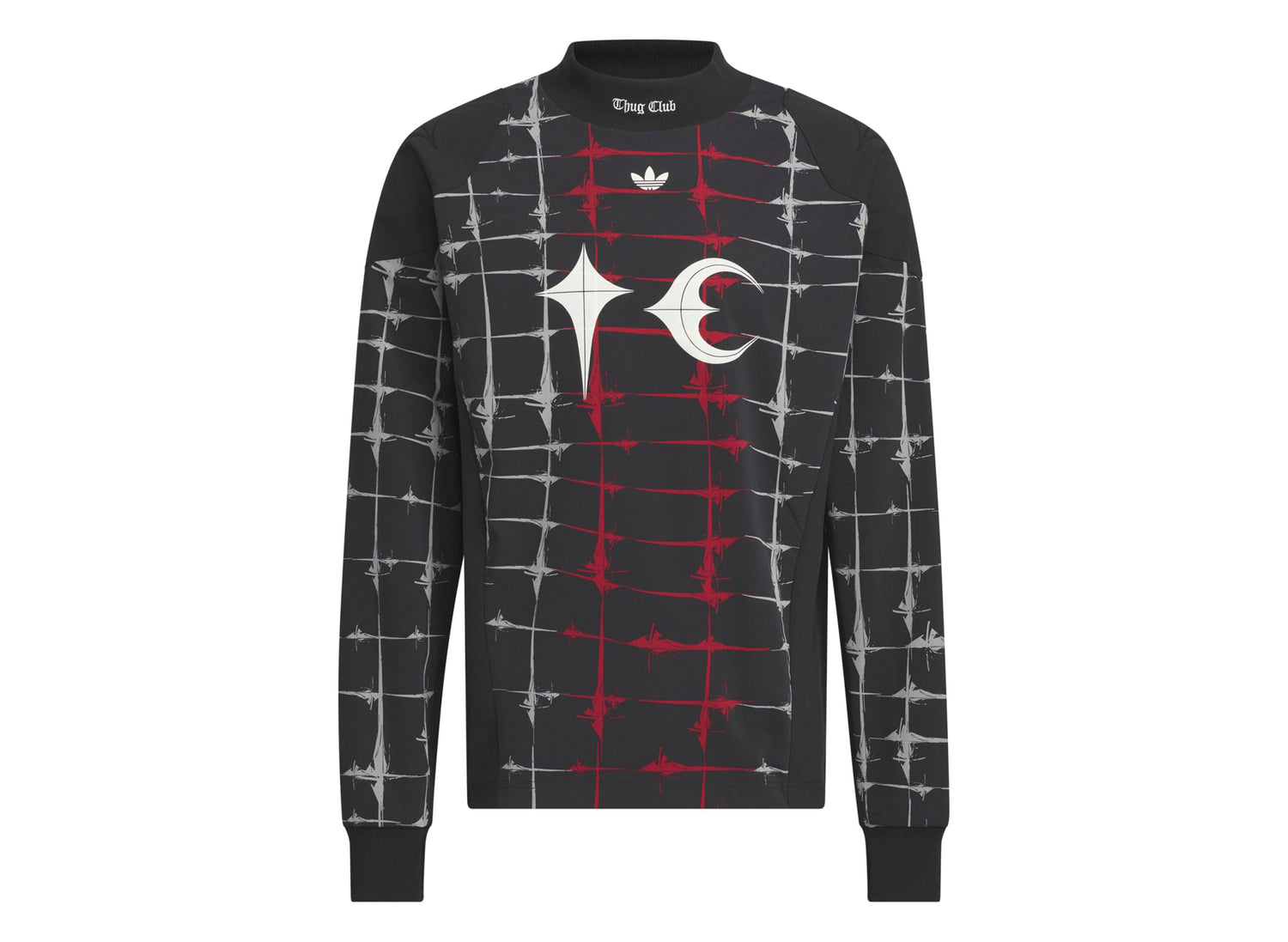 Adidas x Thug Club Goalie Long Sleeve T-Shirt in Black — view 3
