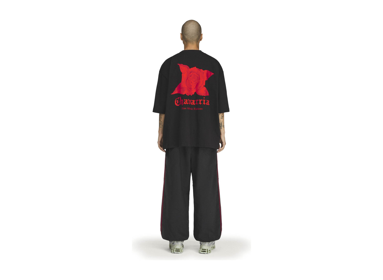 Adidas x Willy Chavarria Dark Rose T-Shirt KZ3115 Back View
