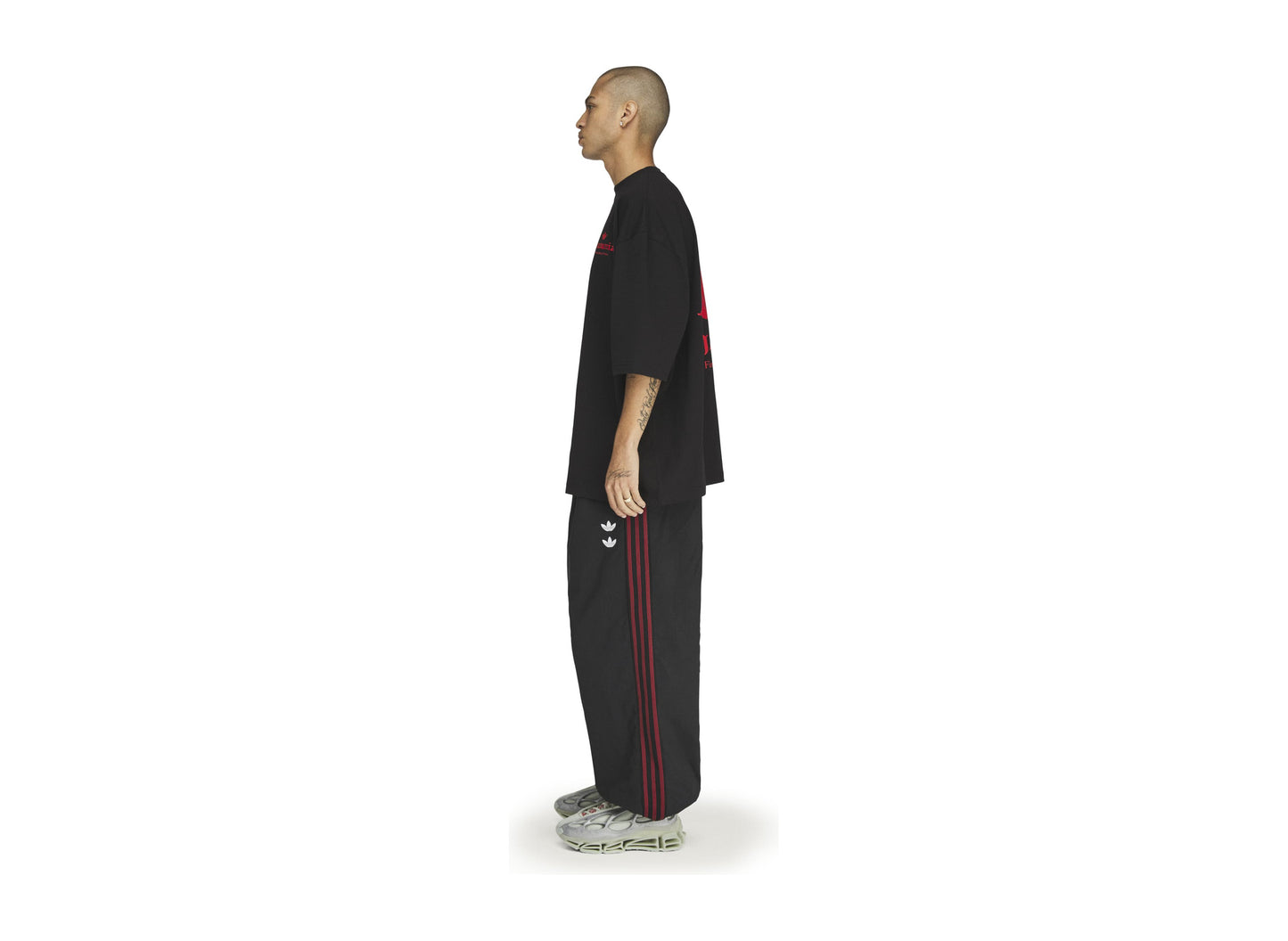 Adidas x Willy Chavarria Dark Rose T-Shirt KZ3115 Side View