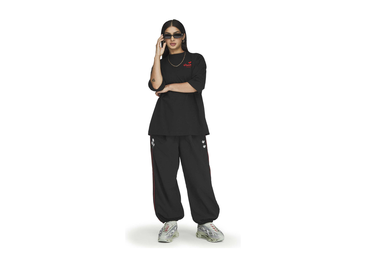Adidas x Willy Chavarria Dark Rose T-Shirt KZ3115 Standard Outfit View