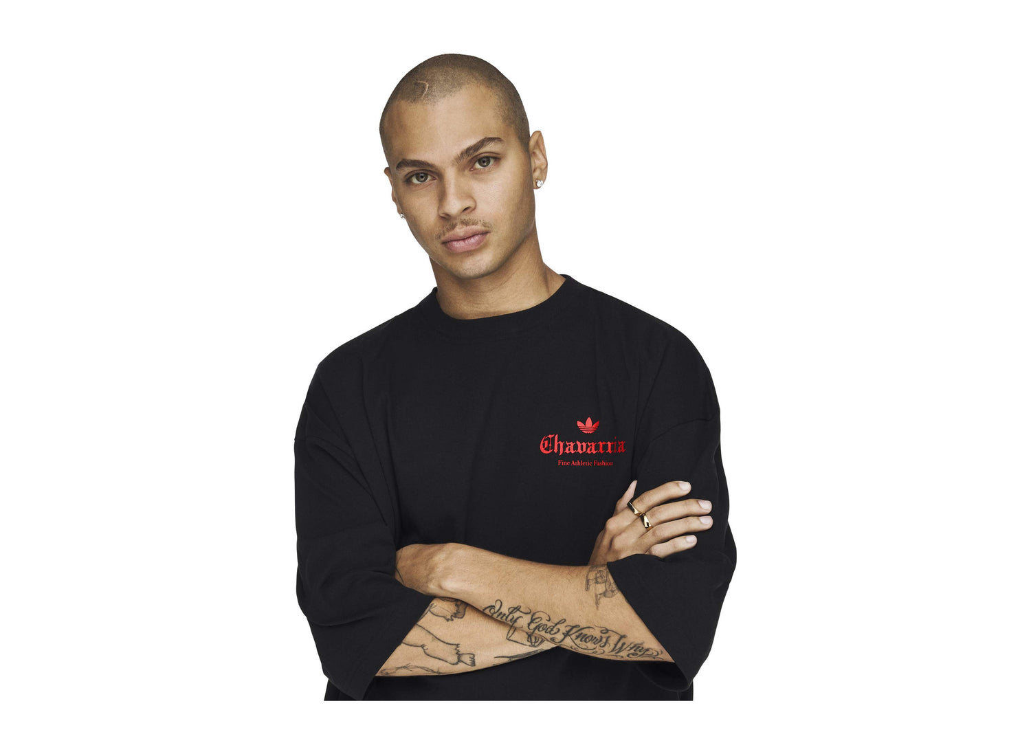 Adidas x Willy Chavarria Dark Rose T-Shirt KZ3115 Detail View 1