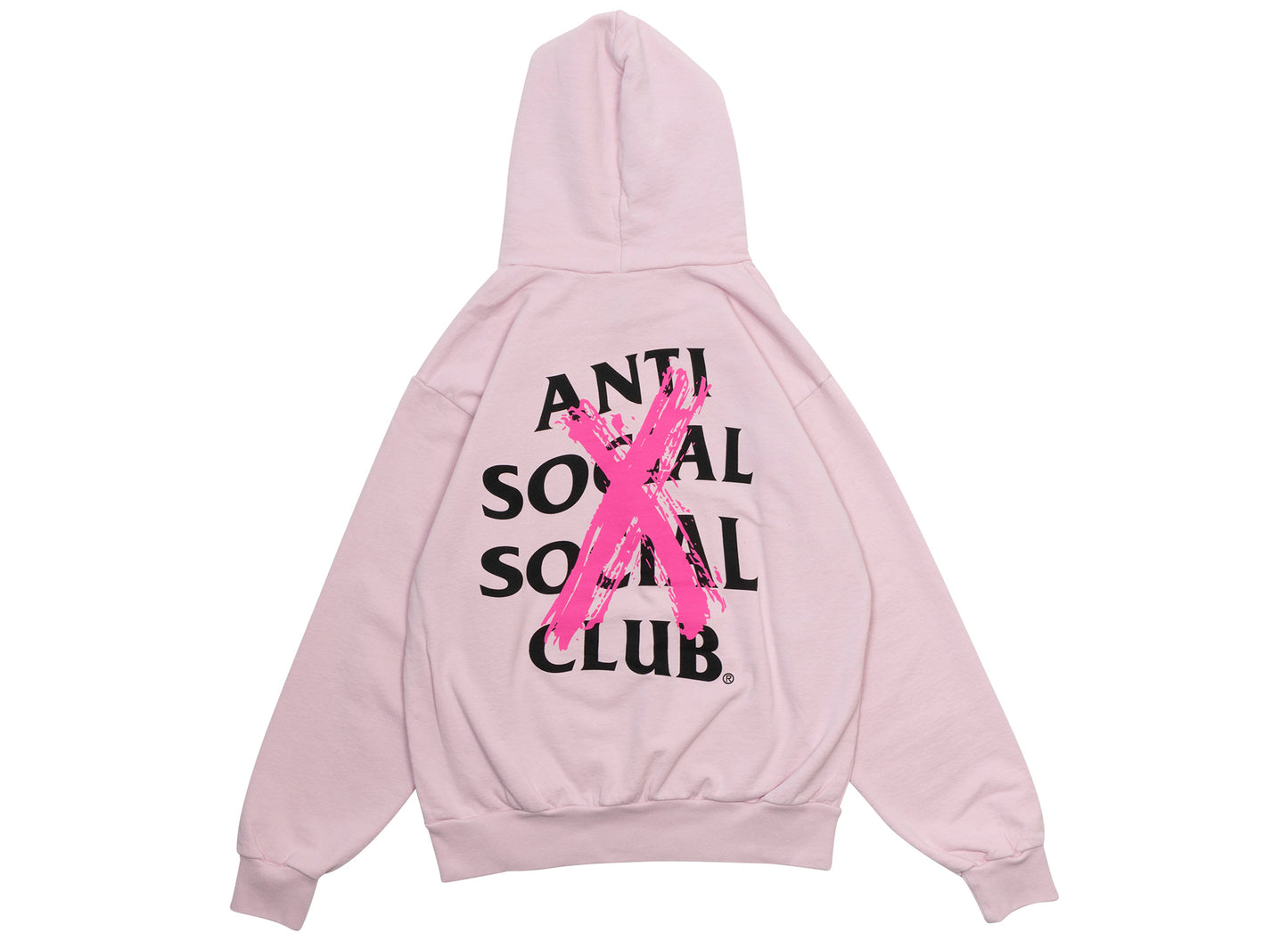 Anti Social Social Club Made in USA Cancelled Hoodie in Pink - view 2