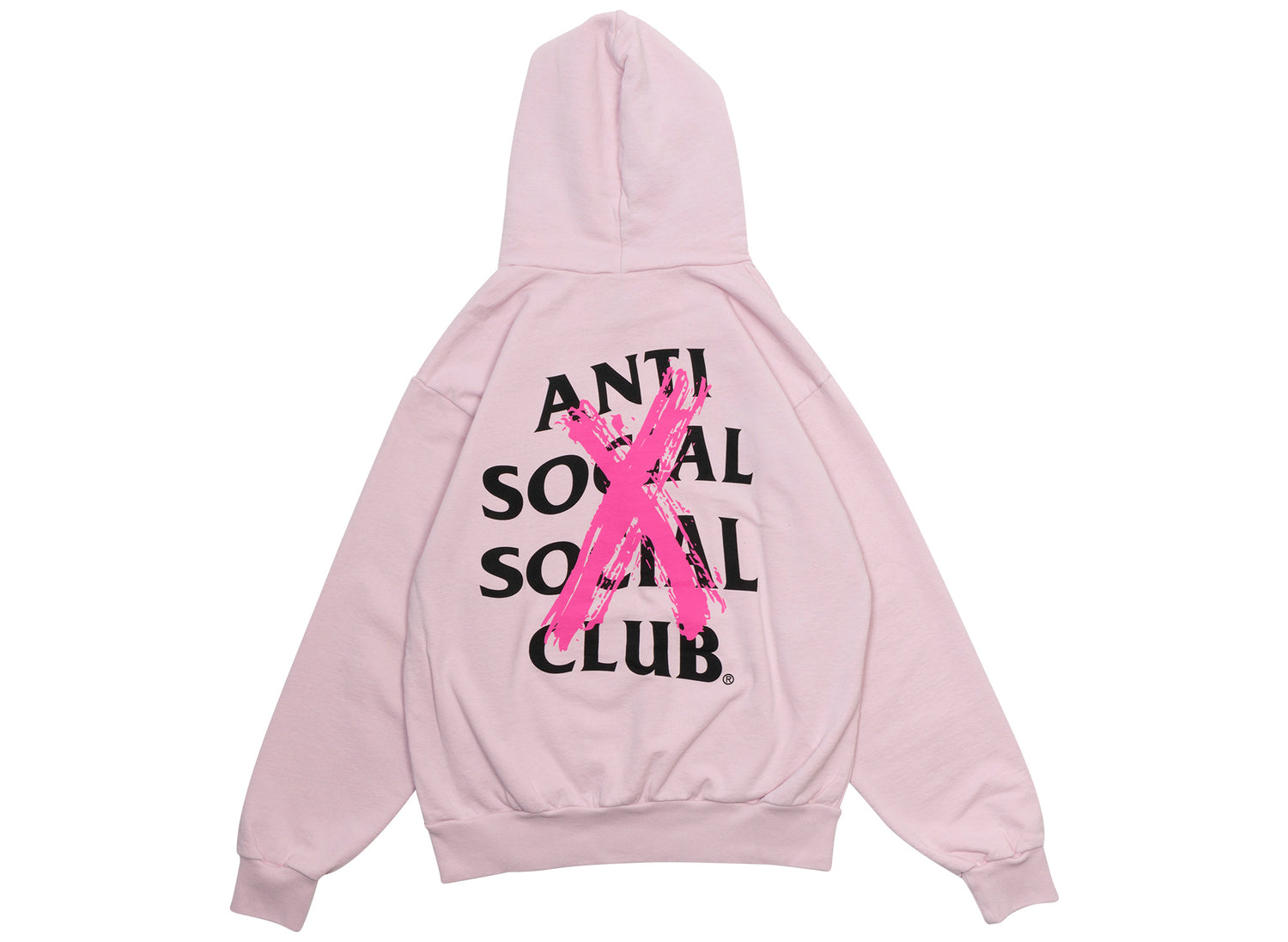 Anti Social Social Club Made in USA Cancelled Hoodie in Pink - view 2