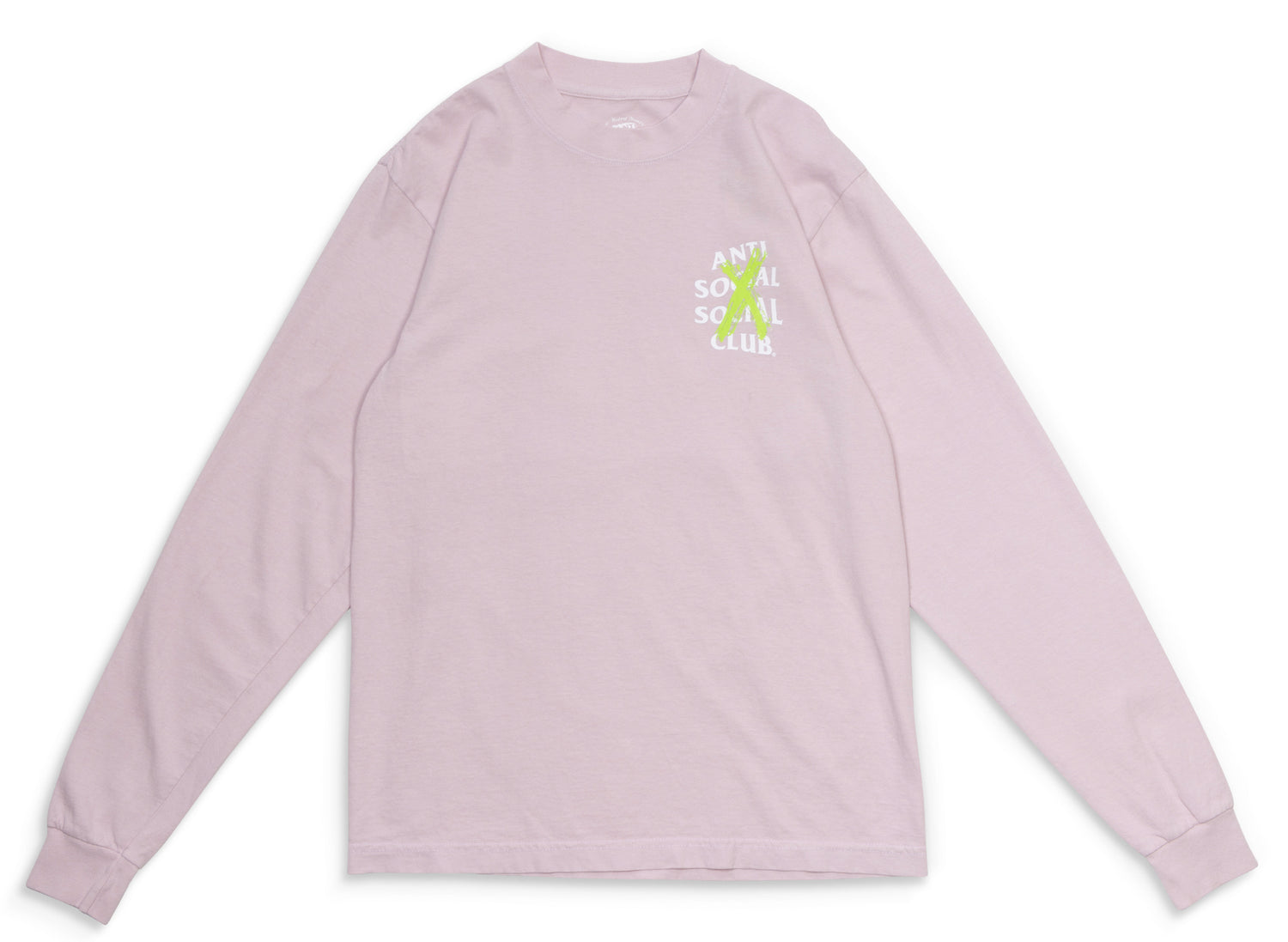 Anti Social Social Club Made in USA Cancelled L/S Tee in Pink