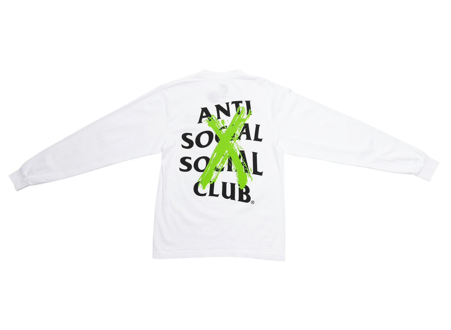 Anti Social Social Club Made in USA Cancelled L/S Tee in White - view 2