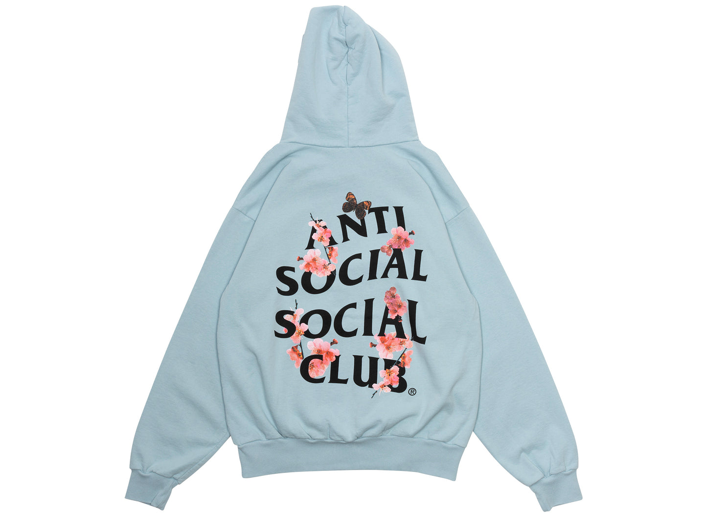 Anti Social Social Club Made in USA Kkotch Hoodie in Baby Blue - view 2