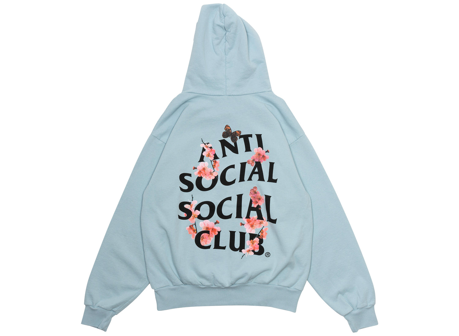Anti Social Social Club Made in USA Kkotch Hoodie in Baby Blue - view 2