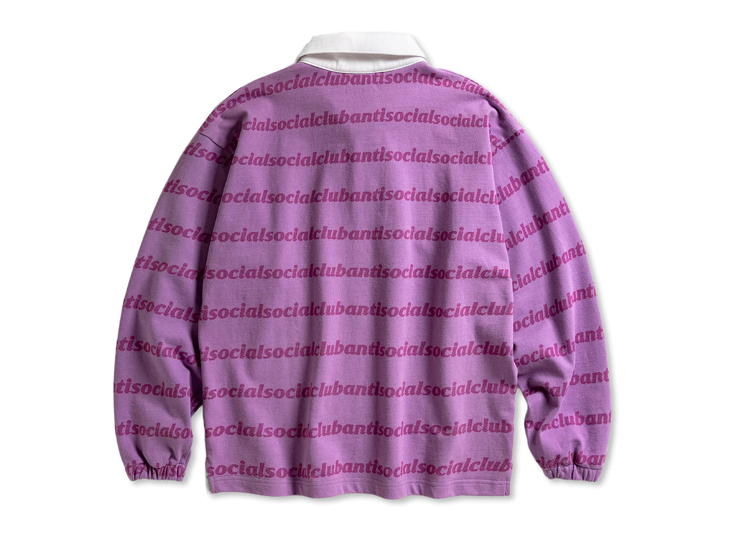 Anti Social Social Club 'Run On' Polo in Purple — view 2