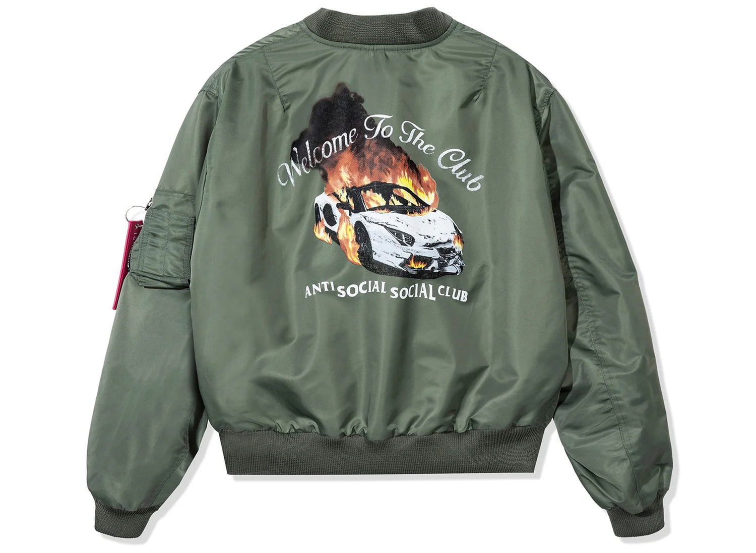 Anti Social Social Club Welcome to the Club MA-1 Jacket - view 2