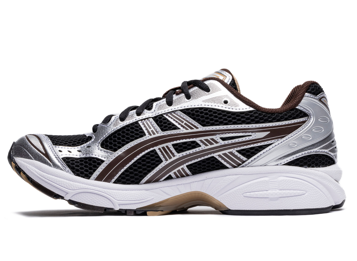 Asics Gel-Kayano 14 in "Black Coffee / Silver" — view 3