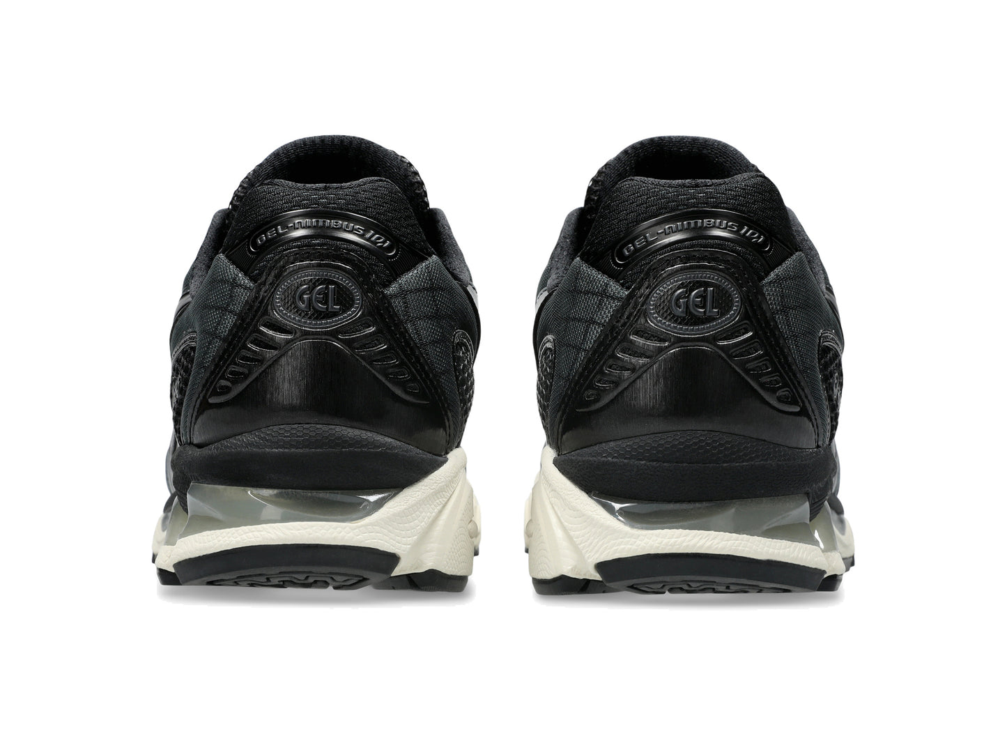 Asics GEL-NIMBUS 10.1 in Black / Black, back view