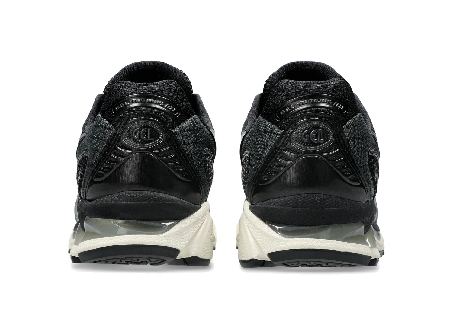 Asics GEL-NIMBUS 10.1 in Black / Black, back view