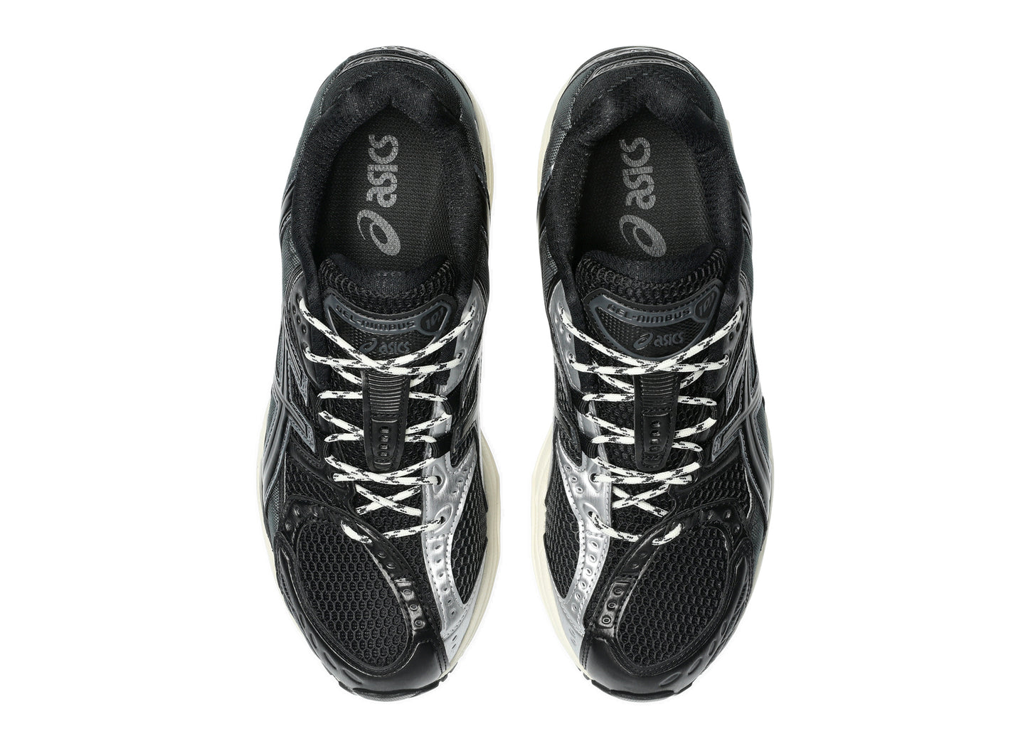 Asics GEL-NIMBUS 10.1 in Black / Black, top view