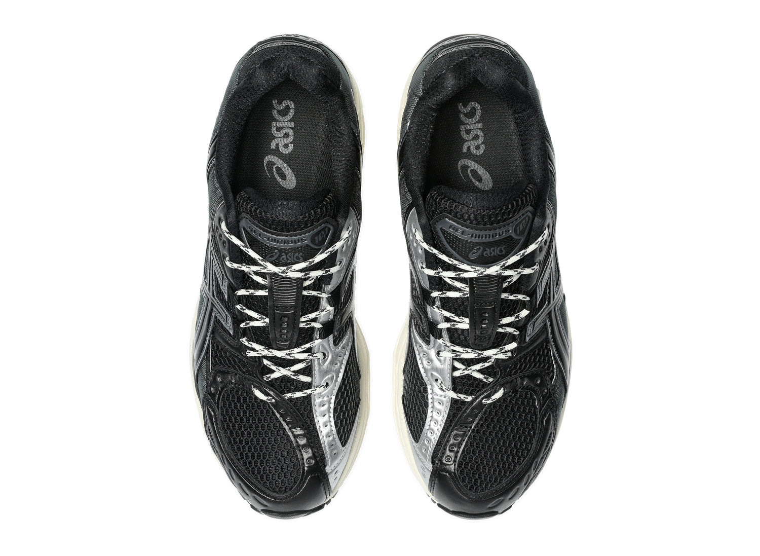 Asics GEL-NIMBUS 10.1 in Black / Black, top view