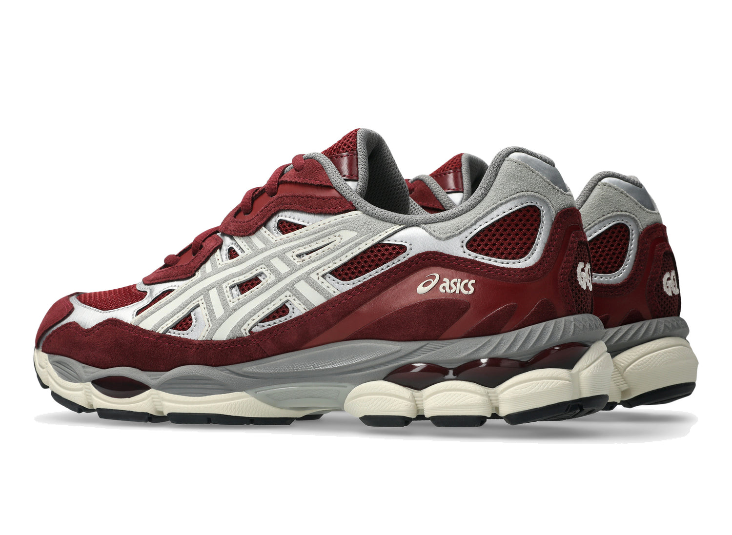 Asics GEL-NYC in Beet Juice / Seal Grey, front left view
