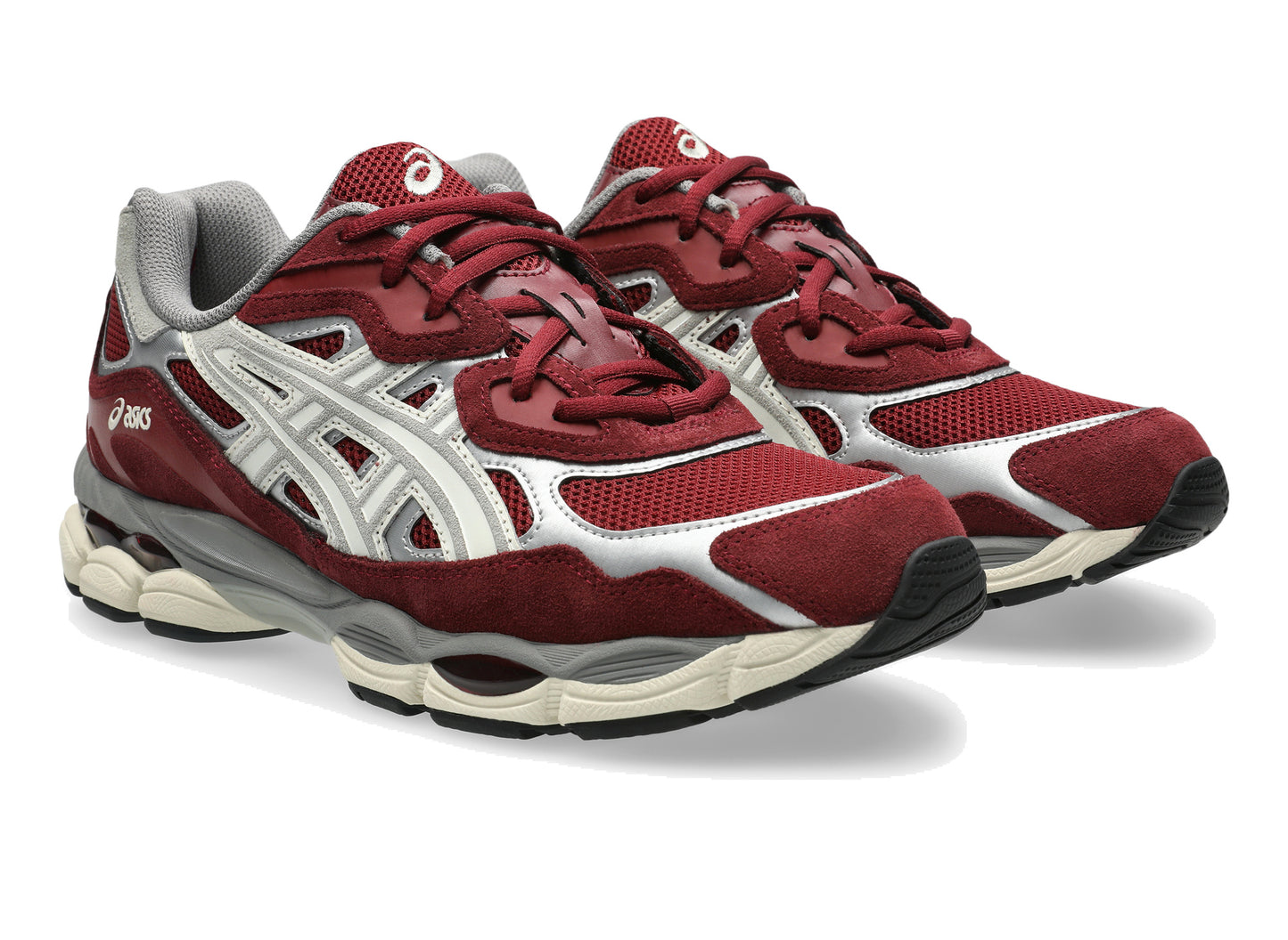 Asics GEL-NYC in Beet Juice / Seal Grey, front right view