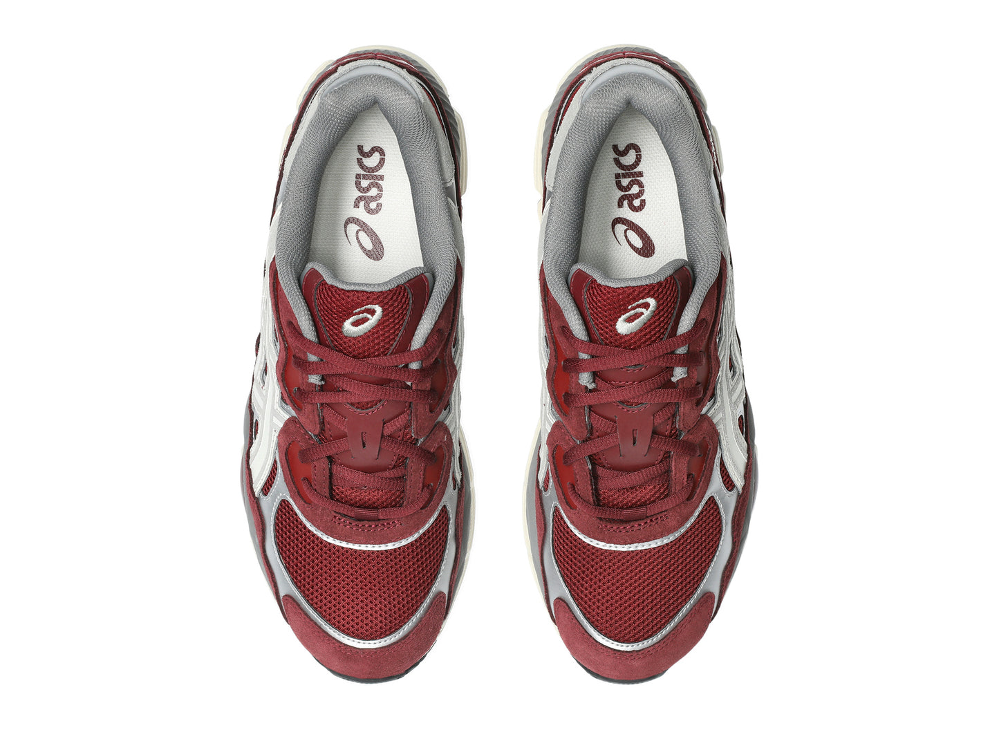 Asics GEL-NYC in Beet Juice / Seal Grey, top view