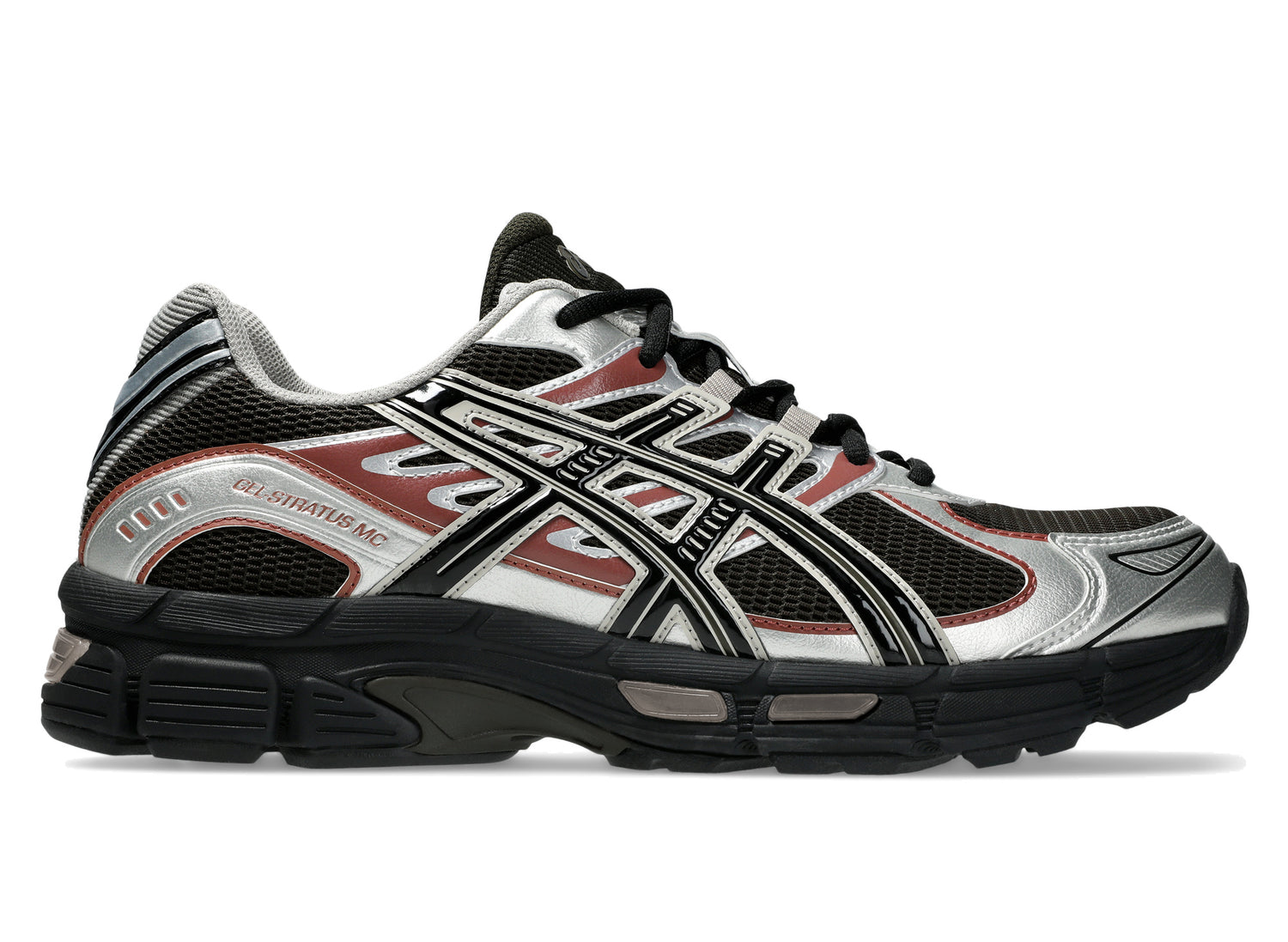 Asics GEL-STRATUS MC in Black Coffee / Black, main side view