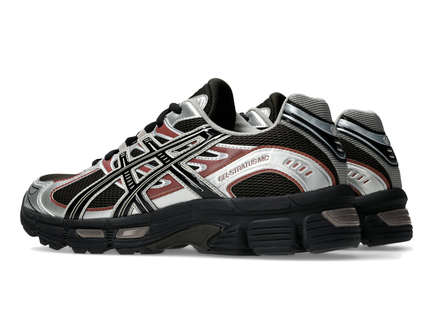 Asics GEL-STRATUS MC in Black Coffee / Black, front left view