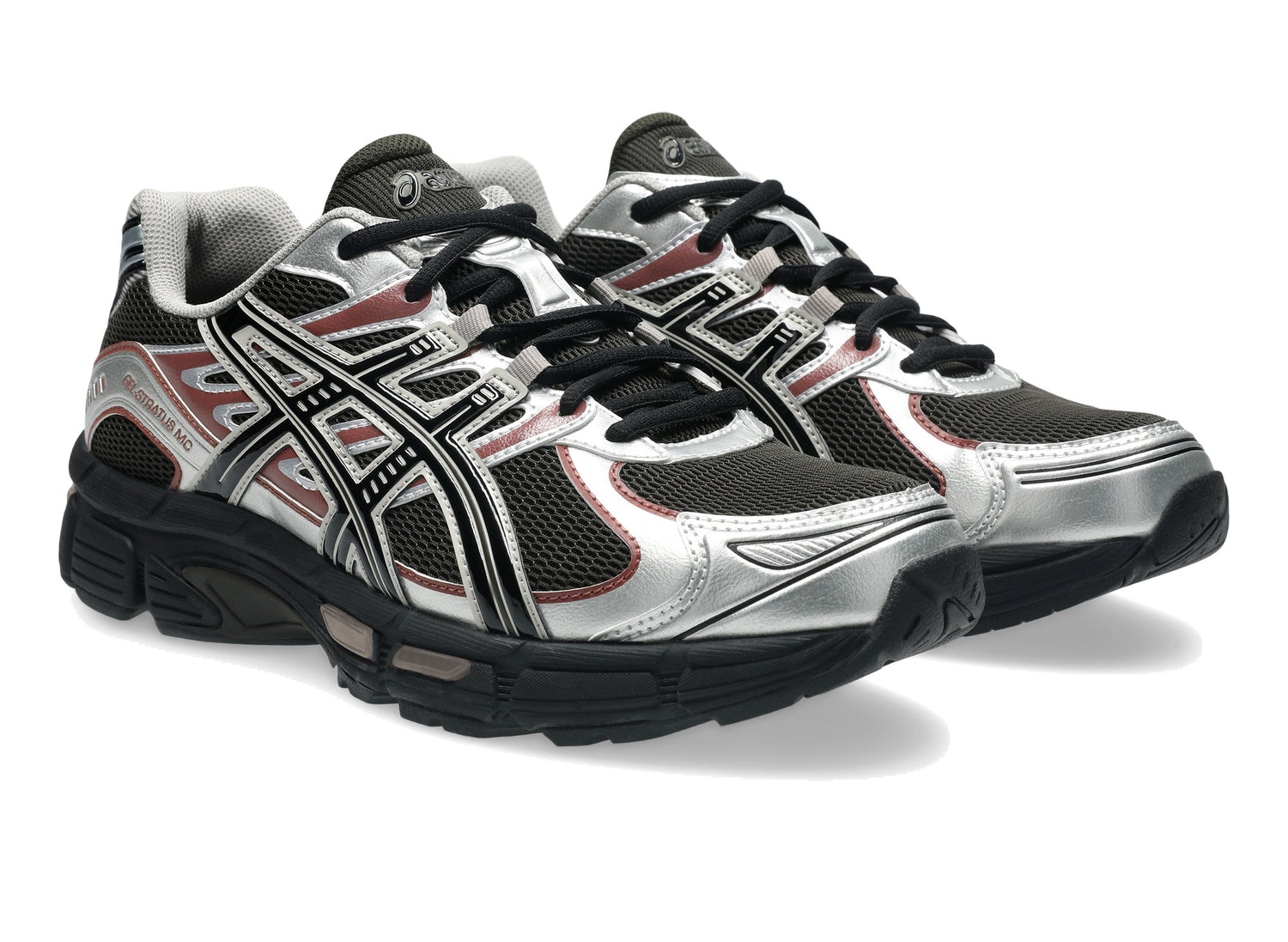 Asics GEL-STRATUS MC in Black Coffee / Black, front right view