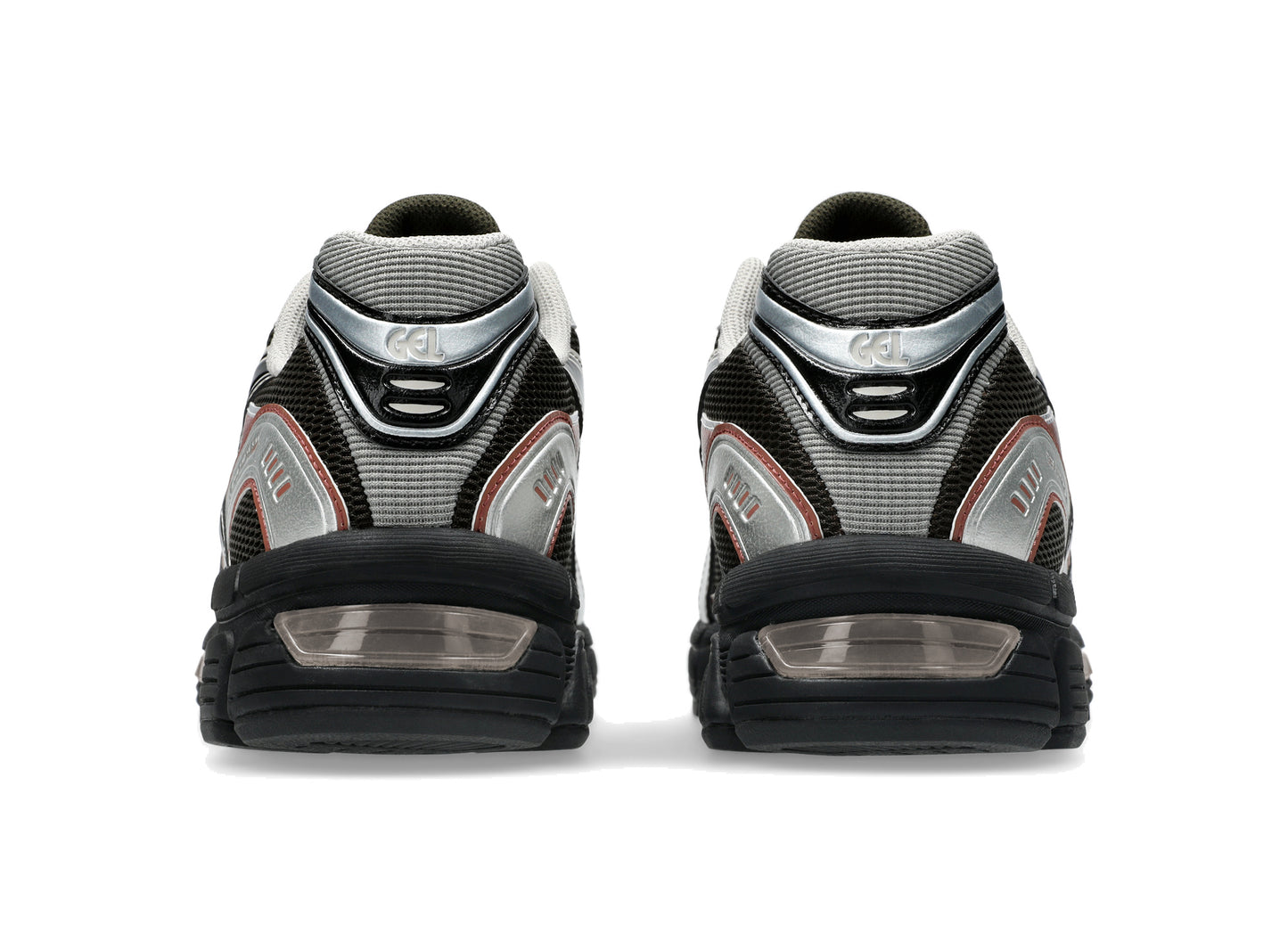 Asics GEL-STRATUS MC in Black Coffee / Black, back view
