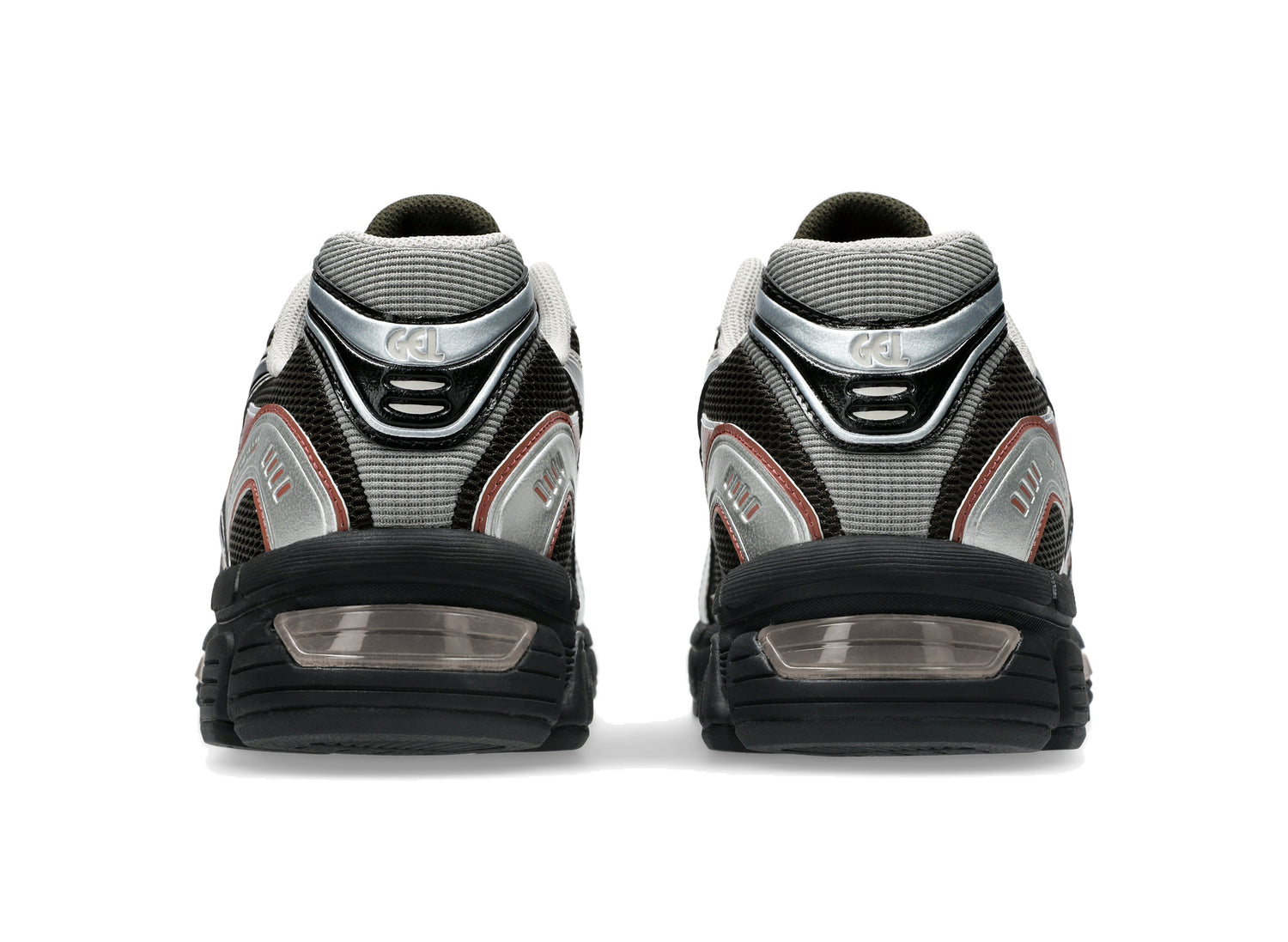 Asics GEL-STRATUS MC in Black Coffee / Black, back view