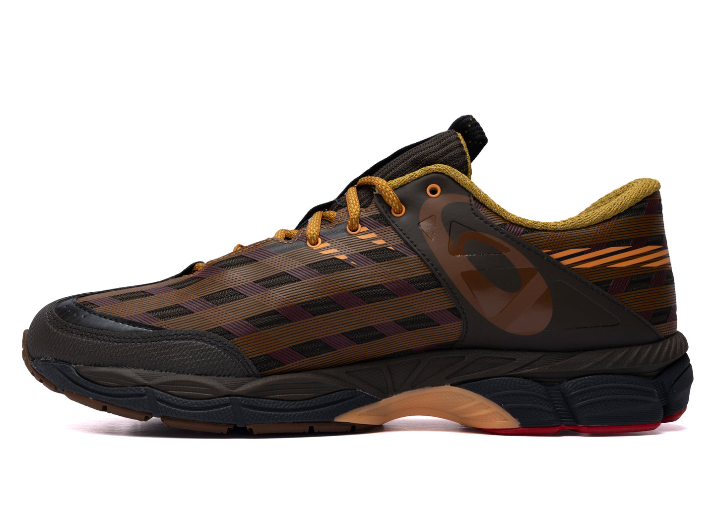 Asics US8-S Gel-SJ33 in 'Black Coffee / Orange Lily' — view 3