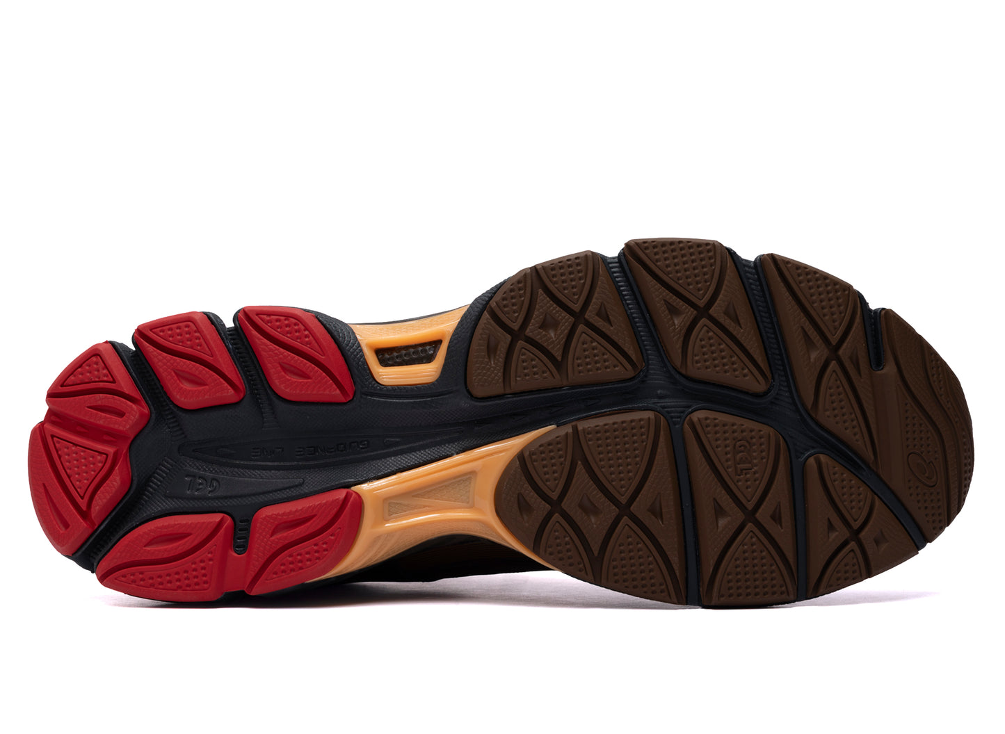 Asics US8-S Gel-SJ33 in 'Black Coffee / Orange Lily' — view 5