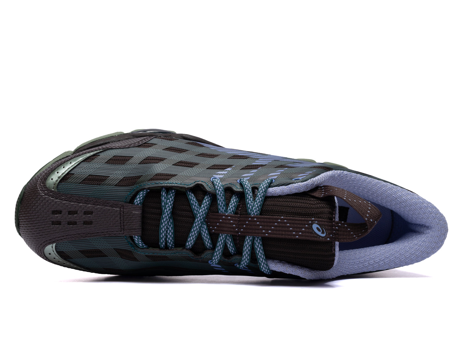 Asics US8-S Gel-SJ33 in 'Roasted Coffee / Periwinkle Blue' — view 4