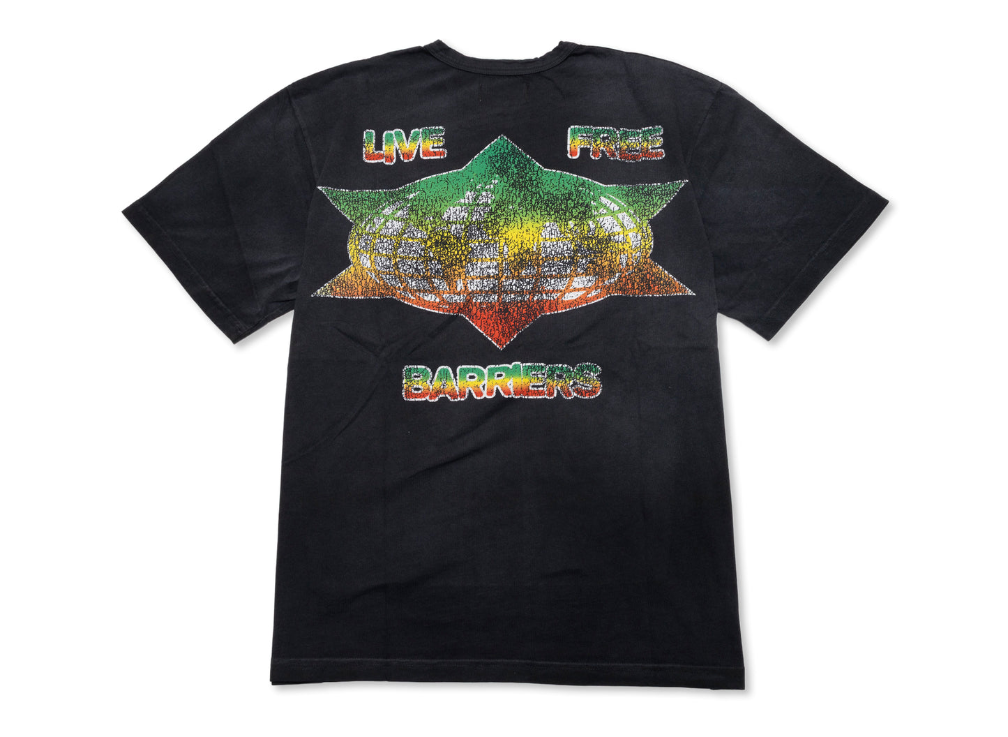 Barriers Irie Ringer Tee in Vintage Black — view 2