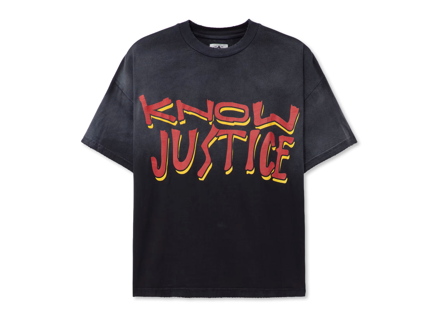 Barriers Know Justice Know Peace Boxy Tee in Mink