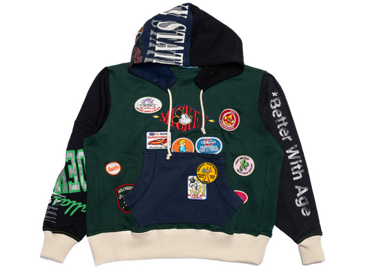 Better With Age Brando Afterhood Hoodie in Multi, men's hooded sweatshirt