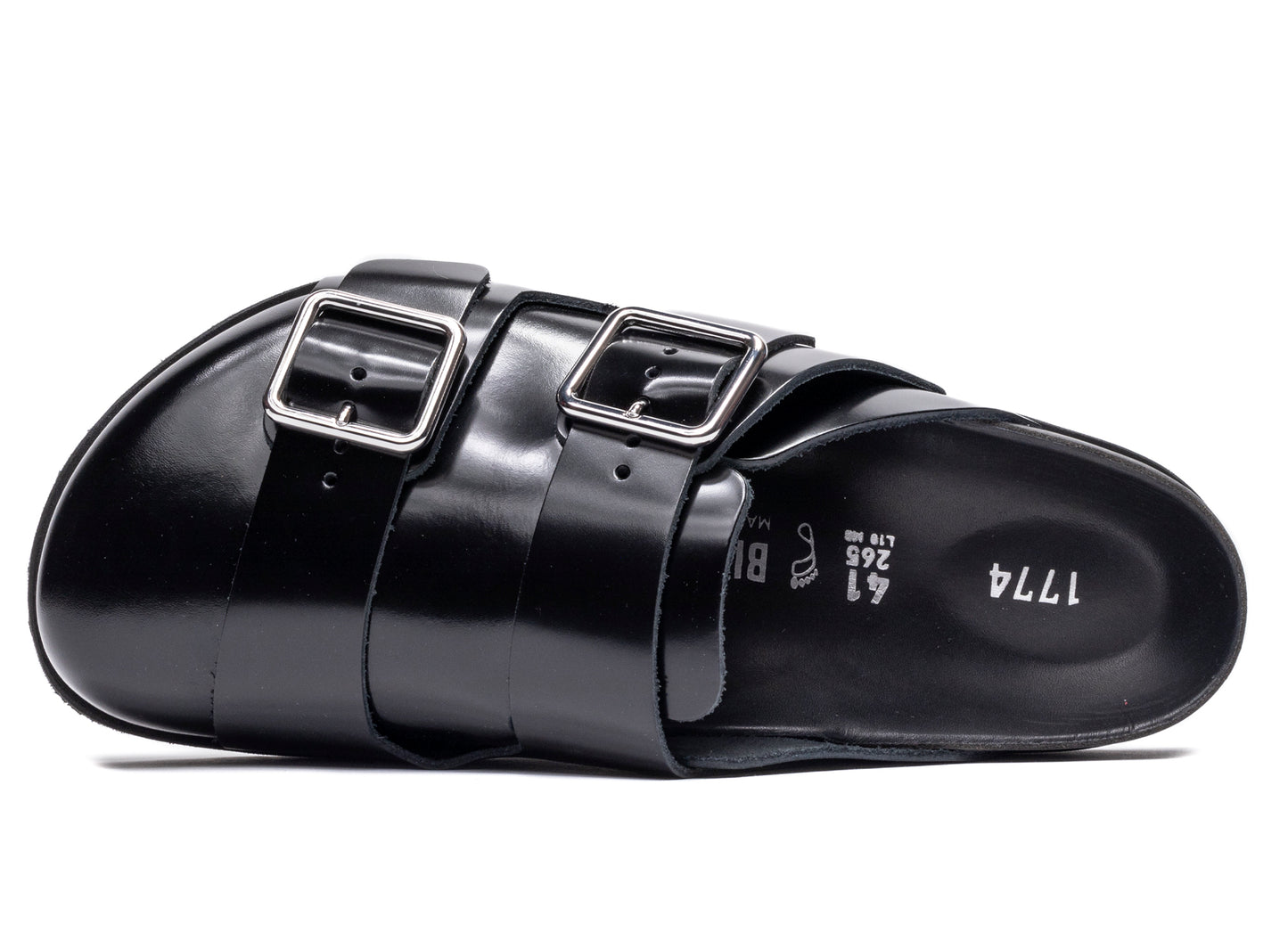 Birkenstock 1774 222 West Shiny Leather in Black - view 2