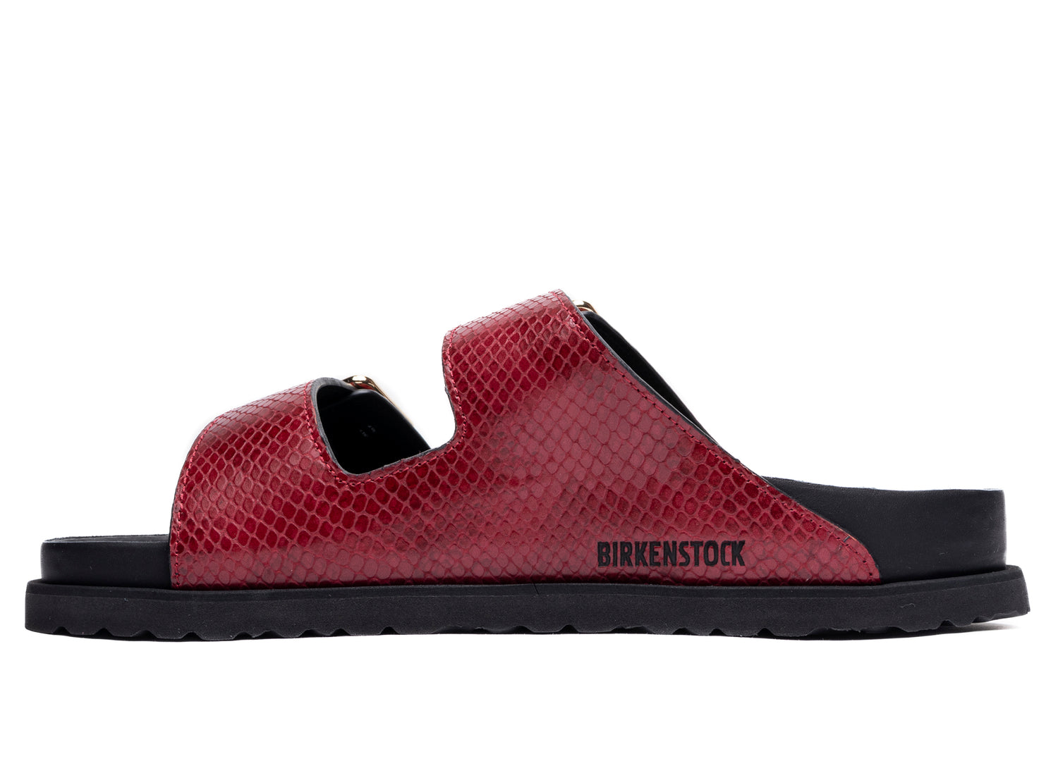 Birkenstock Arizona Lined 1774 in Black/Red - view 2