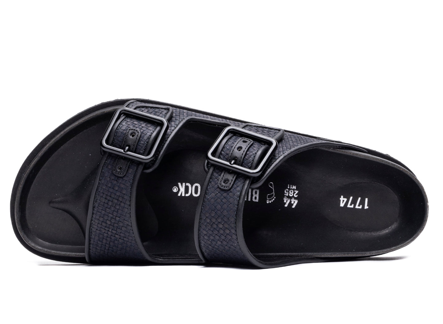 Birkenstock Arizona Raffia Luxe 1774 in Black - view 3