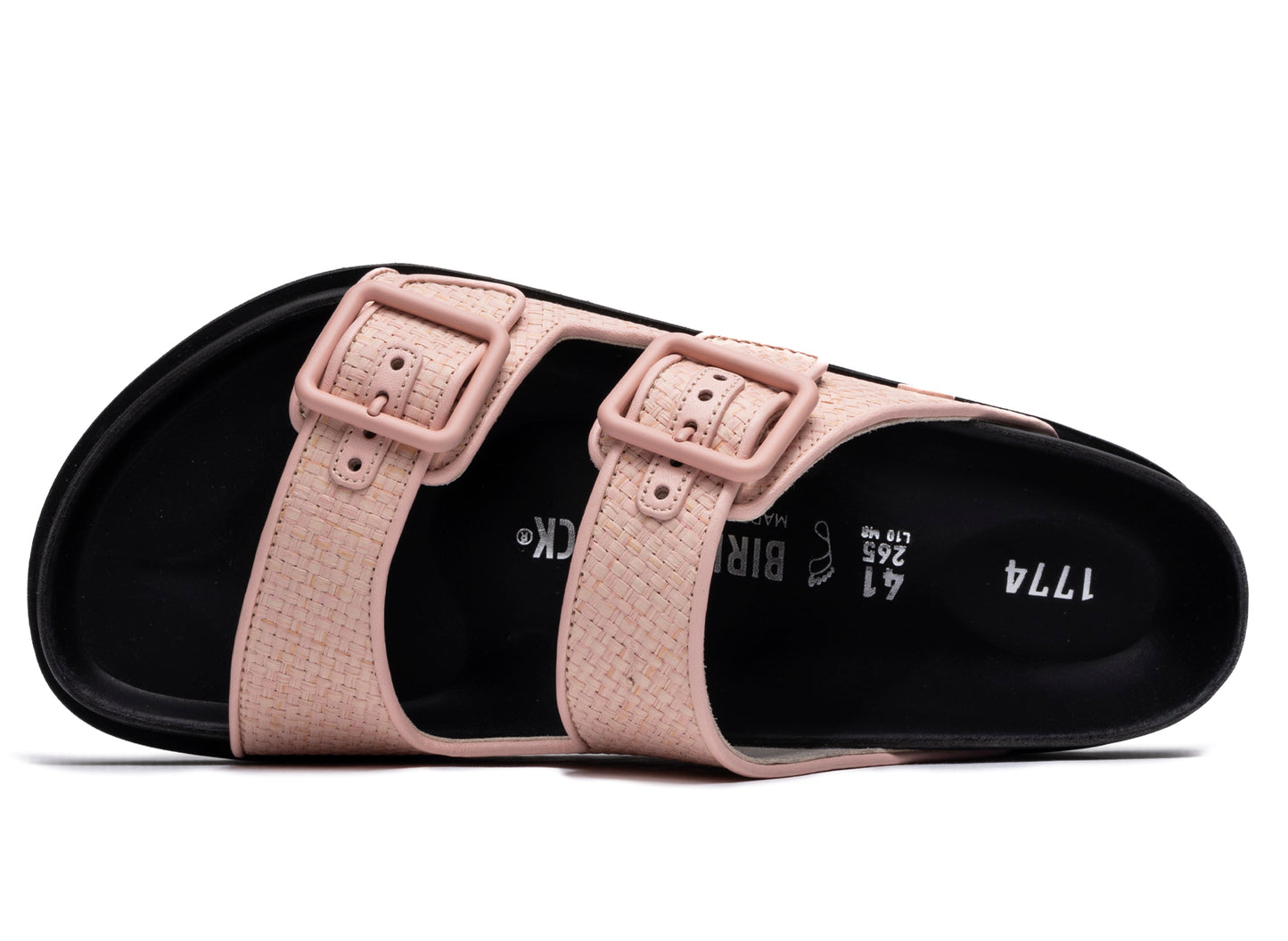 Birkenstock Arizona Raffia Luxe 1774 in Chintz Rose - view 3