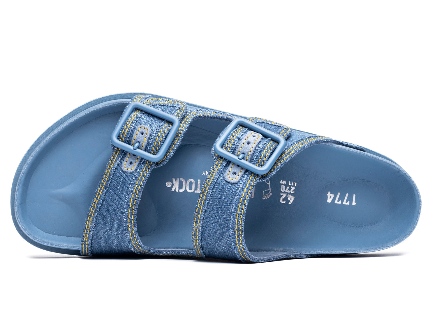 Birkenstock Arizona Stone Washed Denim 1774 'Faded Denim' - view 3