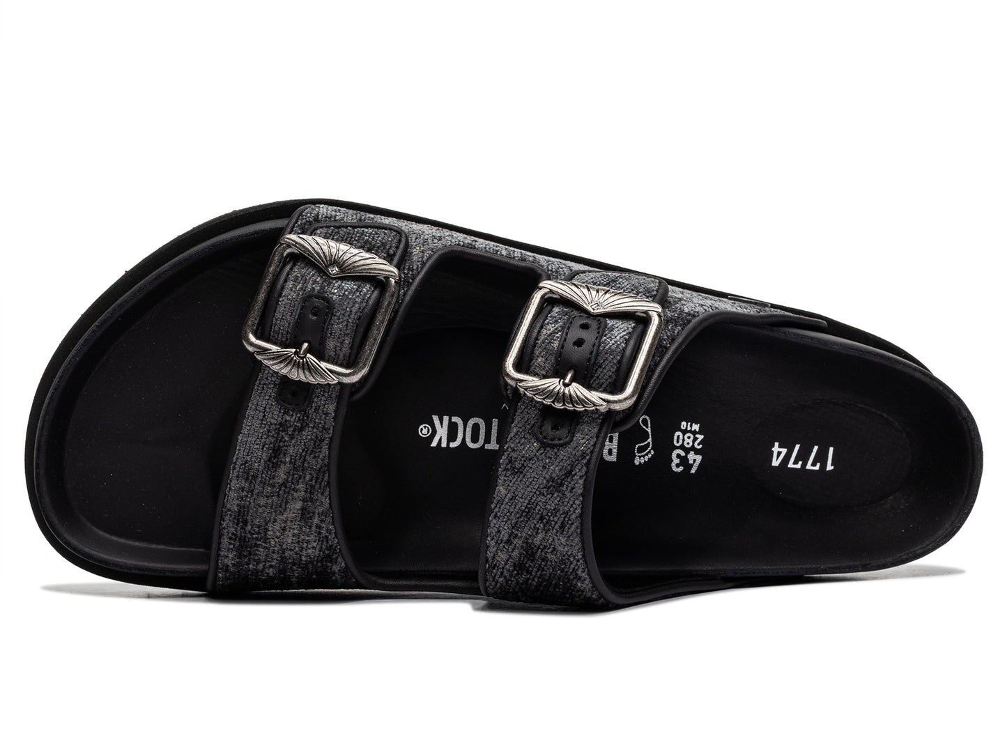 Birkenstock Arizona TEX Aged Velvet Black 1774 - view 4