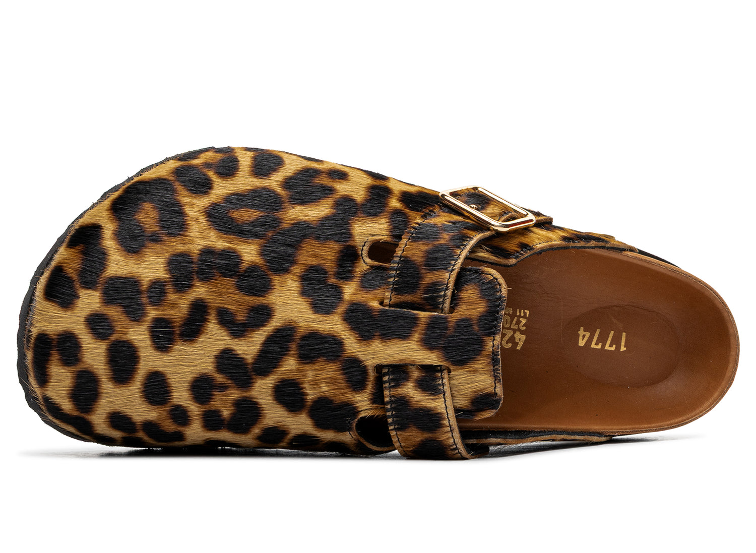 Birkenstock Boston FUR Leopard EXQ 1774 | Oneness Boutique