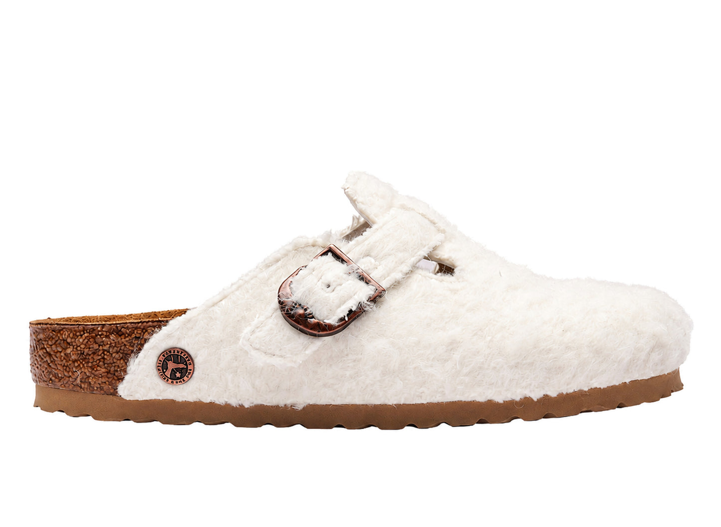 Birkenstock x Cole Bennett Boston Woolly Moon in Off-White