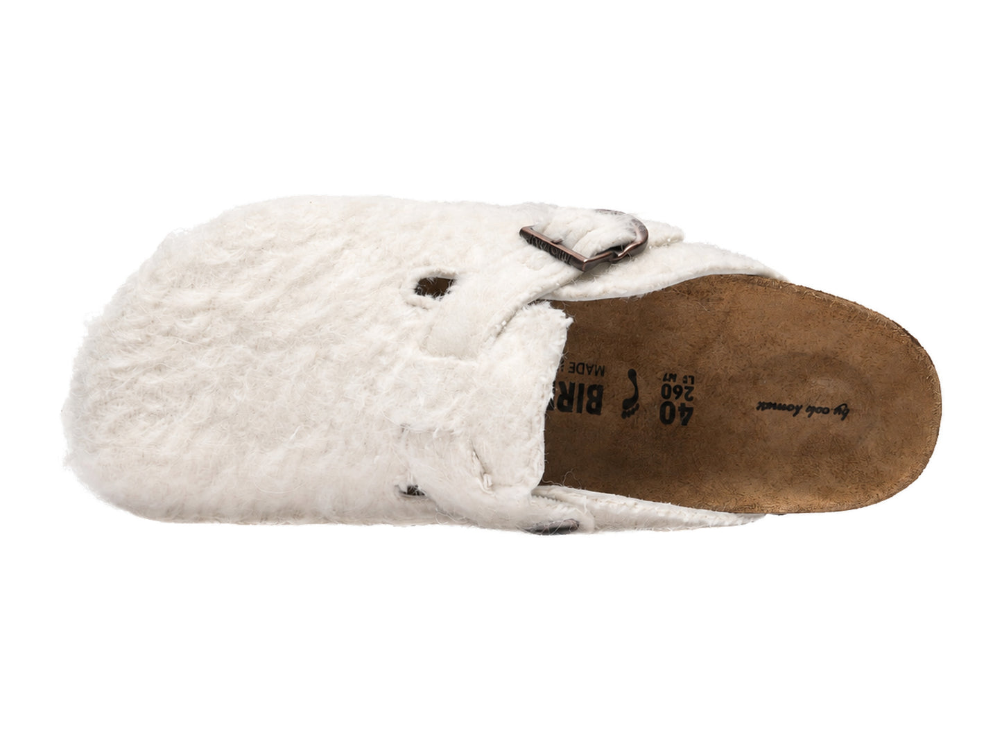 Birkenstock x Cole Bennett Boston Woolly Moon in Off-White