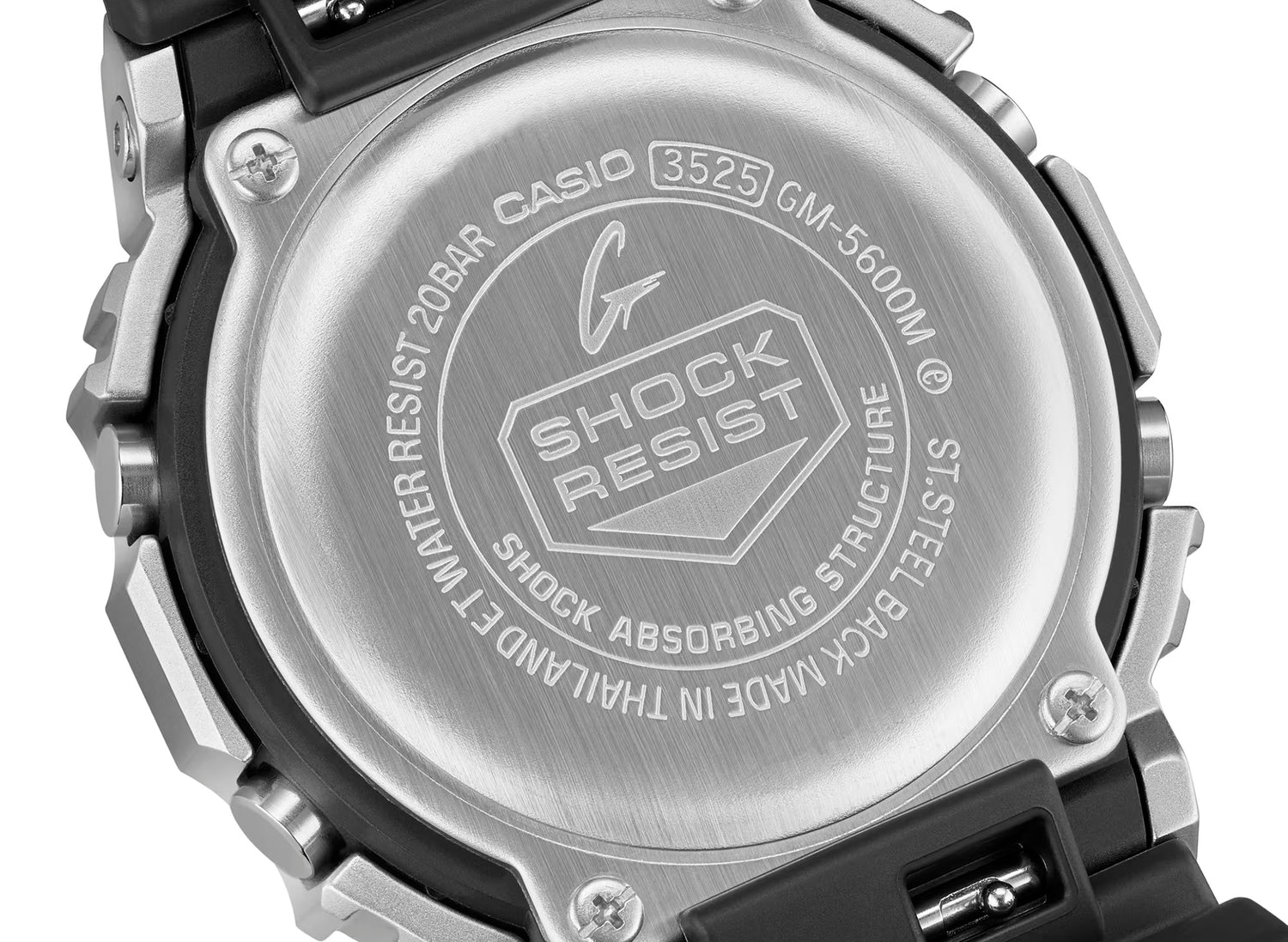 Casio G-Shock 5600 'G-Steel' Series GM5600M-1 Watch — view 3