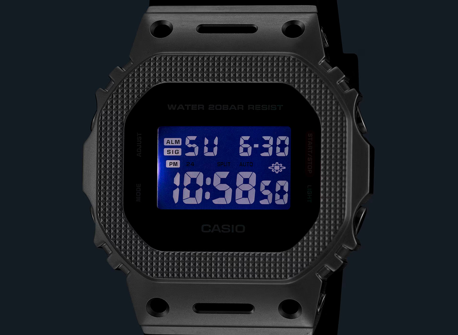 Casio G-Shock 5600 'G-Steel' Series GM5600M-1 Watch — view 4