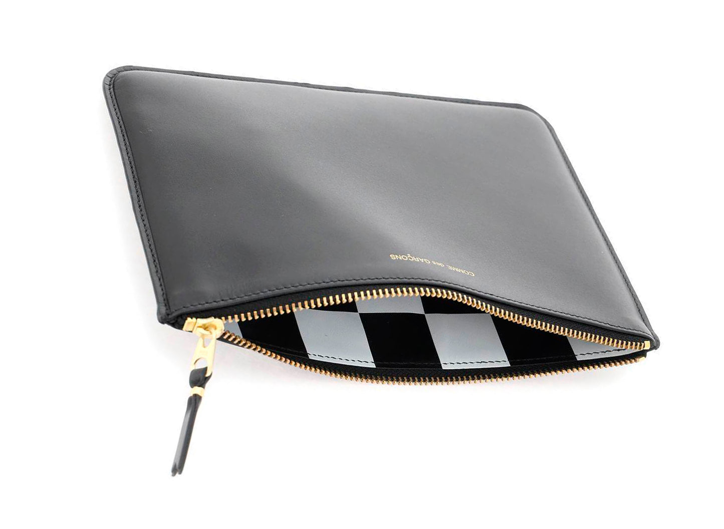 Comme des Garçon Checkered Interior Zip Wallet - view 2