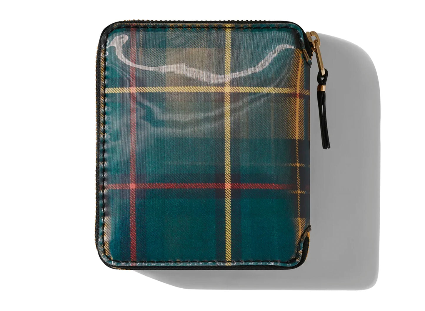 Comme des Garçon Lenticular Tartan SA2100 Wallet 'Yellow/Green' - view 2