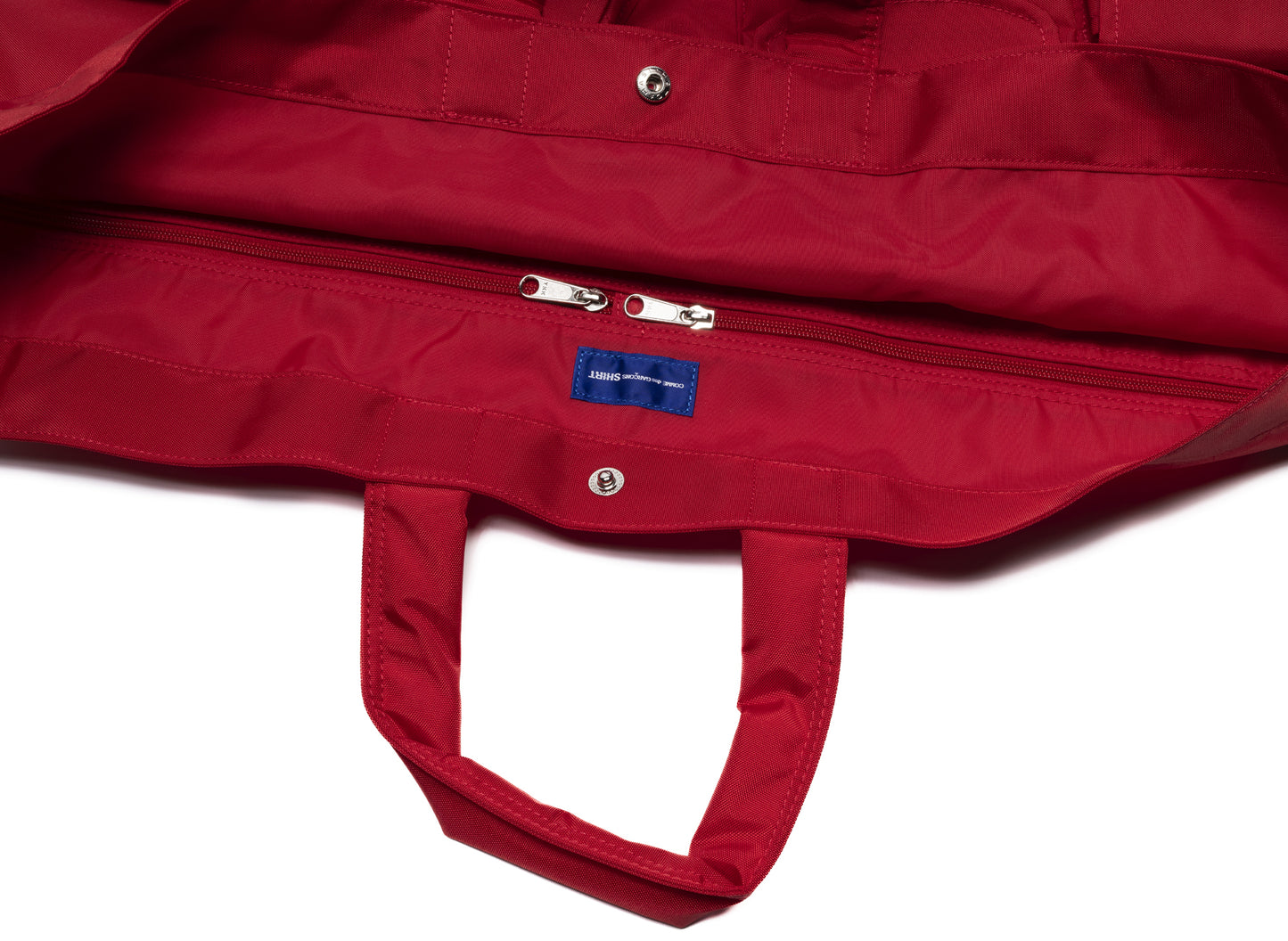Comme des Garçon SHIRT Nylon Duffle Bag in Red - view 3