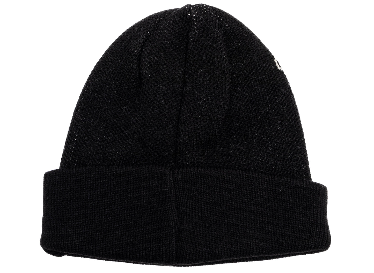 Comme des Garçon SHIRT Strong Will Jacquard Beanie in Black - view 2